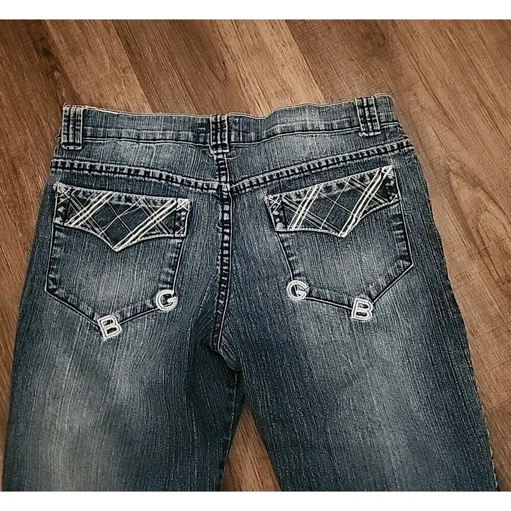 Vintage Bad Girl Jeans 7 Straight 29x30 Distressed Y2k Retro - Picture 3 of 14